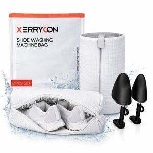 Shoe Washing Machine Laundry Bag with Shoe Trees Shoe Bag for Washer, 2pc